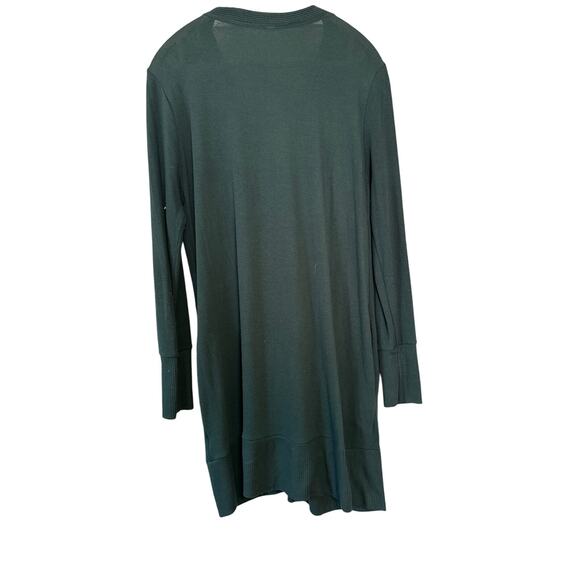 Zenana Outfitters Hunter Green Snap Up Duster Sz1X - Picture 6 of 6